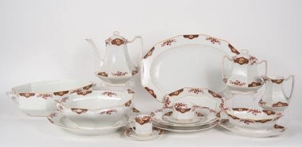 Service de table Art Déco en porcelaine de Limoges