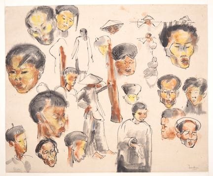 路易-罗伯特-贝特（1898-1948 年，1938 年获印度支那大奖）。
"Tonkin 人物研究