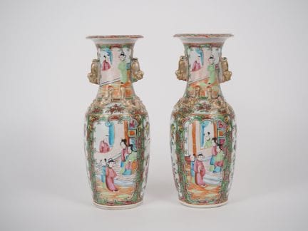 Cina, Canton, 1900 circa
Coppia di vasi a balaustr