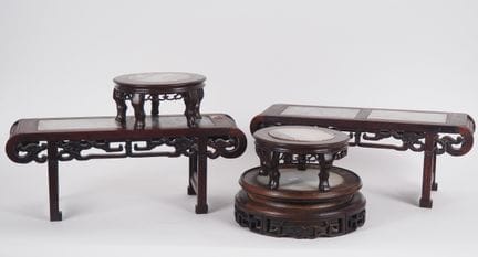 Cina, 1900 circa, 
Set di piccoli mobili composto 
