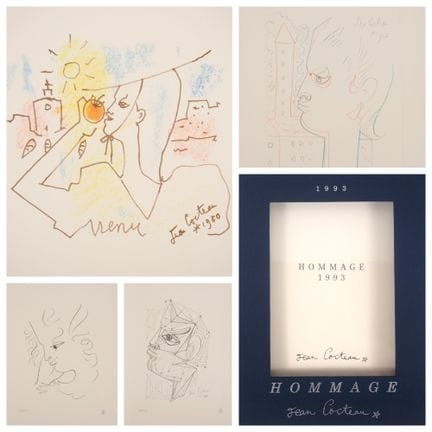 Jean COCTEAU. (1889-1963) d'après. HOMMAGE À JEAN 