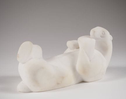 20th-century French school.
White marble sculpture