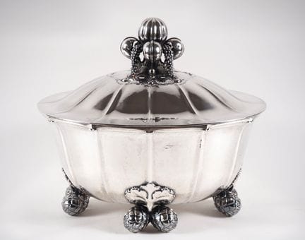 Georg JENSEN. 
Exceptional solid silver soup turee