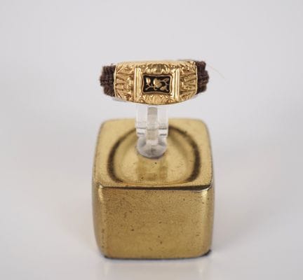 Bague de sentiments Napoléon III en or jaune 750 e