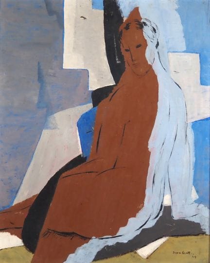 Jean CROTTI (1878–1958).
"Seated Woman," 1929
Oil 
