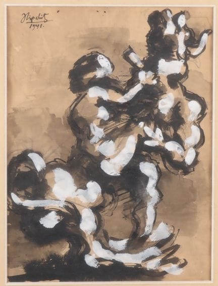 Jacques LIPCHITZ. (1891–1973)
"Study for a Kidnapp