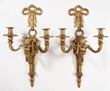 Importante paire d'appliques Napoléon III de style