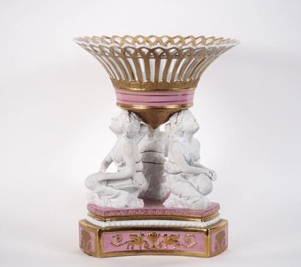 Spectaculaire centre de table Napoléon III en porc