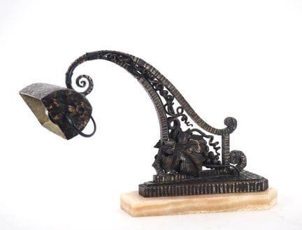 Edgard BRANDT (attributed to).
Art Deco desk lamp 