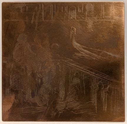 René LEVREL (1900-1981)
Un balcone a Venezia
Incis