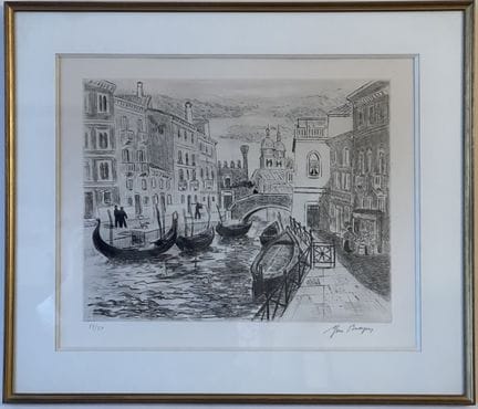 Yves BRAYER (1909-1990)
Venezia
Acquaforte, firmat