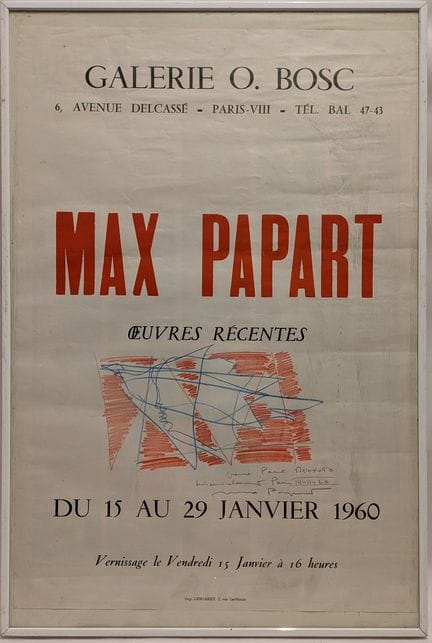 Max PAPART (1911-1994)
Uccello
Disegno a matite co