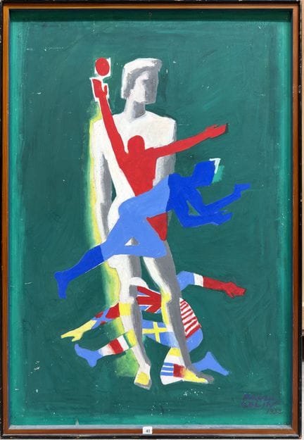 Paul COLIN (1892-1985)
Allegoria sportiva, 1932
Ol