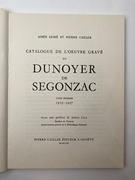 Aimée LIORE und Pierre CAILLER „Katalog der grafis