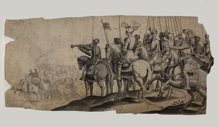 Da Antonio TEMPESTA (1555-1630) 
Scene di battagli