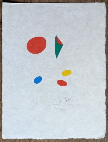 Joan MIRO (1893-1983)
Da "Il vento tra i canneti -