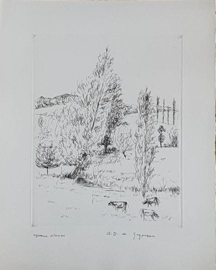 André DUNOYER DE SEGONZAC (1884–1974)
Set of nine 