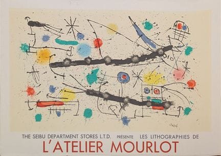 Ispirato a Joan MIRO (1893-1983)
L'Atelier Mourlot