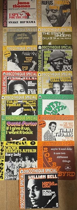 Soul/R&B/Funk
Quinze disques 45T - Discothèque Spé