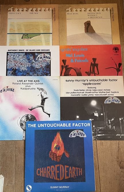 Jazz
Sept disques 33T - Free Jazz
Pressages améric