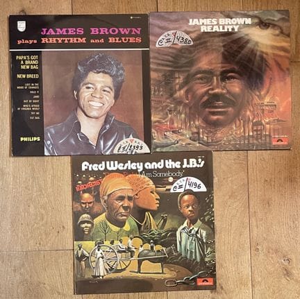 Soul/R&B/Funk
Trois disques 33T - James Brown/Fred