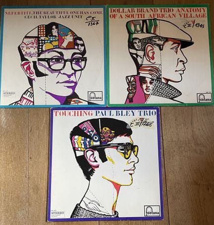 Jazz
Trois disques 33T - Free Jazz, label Fontana
