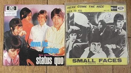 流行音乐
两张45转唱片——60年代英国乐队
Status Quo——德国压片版
Small Fac