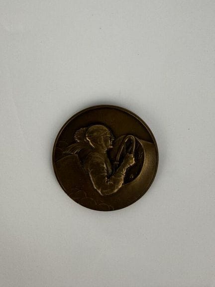 THENOT : Médaille en bronze patiné "Rallye de Pent