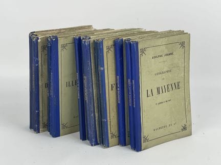 JOANNE Adolphe et Paul : ENSEMBLE de 22 LIVRETS gé