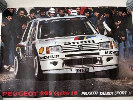 PEUGEOT TALBOT SPORT : LOT de TROIS AFFICHES origi