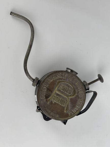 HUILES RENAULT : BURETTE DE MECANICIEN en tôle de 