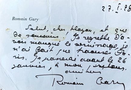 LETTERATURA. GARY (Romain), scrittore francese di 