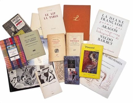 VERSCHIEDENE BÜCHER, EINIGE MIT WIDMUNG. LOS 2: „F