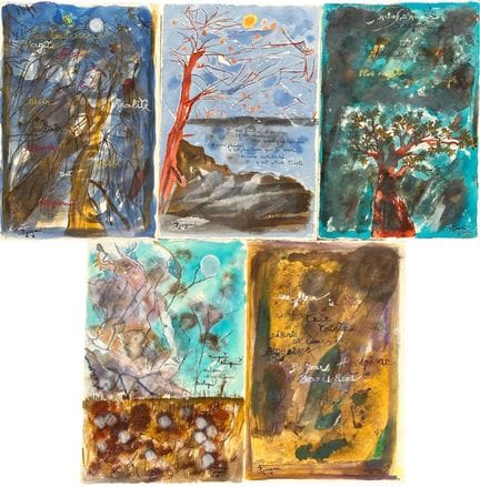 Sandra JAYAT (1939-2025). Cinque poesie illustrate