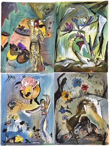Sandra JAYAT (1939-2025). Quattro opere a inchiost