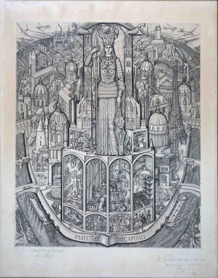 Jean DELPECH (1916-1988) Allegoria della città di 