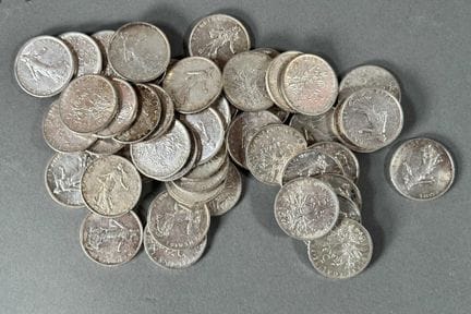 Set di 48 monete da 5 franchi “Seumeuse” in argent