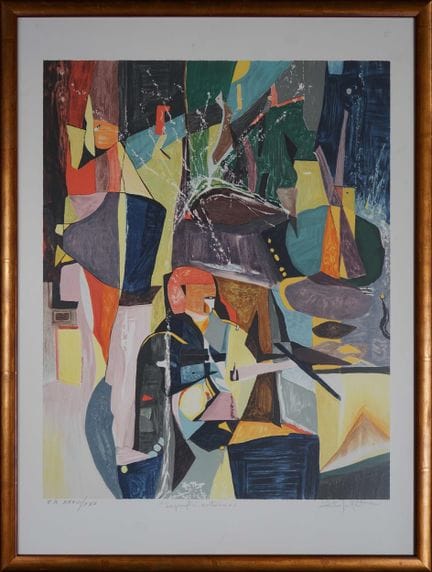 Sandra JAYAT (1939-2025) Impromptu nocturne. Litog