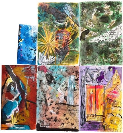 Sandra JAYAT (1939-2025). Sei opere a inchiostro e
