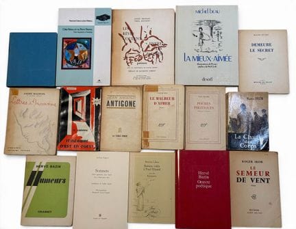 VERSCHIEDENE BÜCHER, EINIGE MIT WIDMUNG. LOS 3: „D