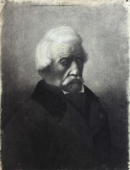 约翰-路易斯-逊博恩（1852-1931 年）（署名）。男子肖像。63 x 49 厘米（图画针孔）。