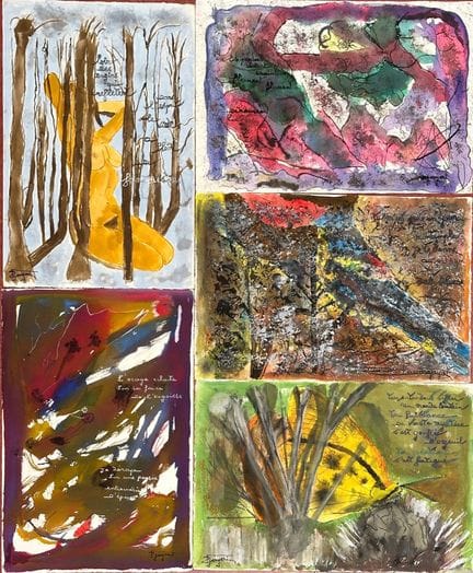 Sandra JAYAT (1939-2025). Cinque poesie illustrate