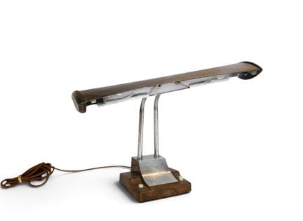 Lampada da scrivania detta “da notaio”, in bacheli
