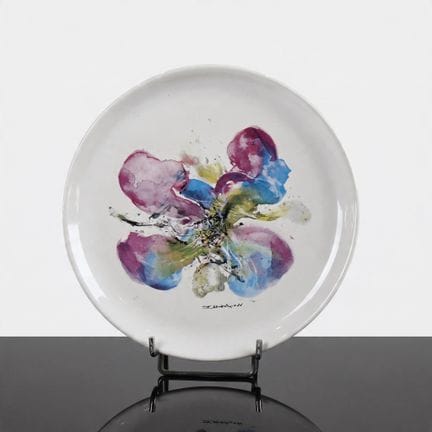 Zao WOU-KI, Ateliers de SEGRIES
Piatto "Orchidea",