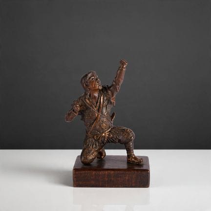JAPON, dans le goût de MIYAO
Figure en bronze à pa