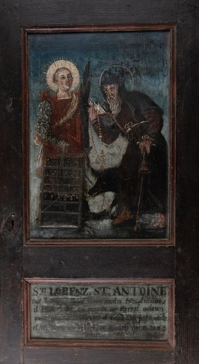 Arbeit in der Volkskunst
Sankt Lorenz und Sankt An