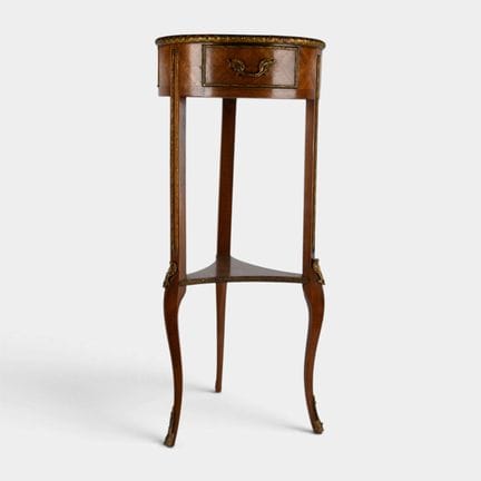 Small tripod side table, used as an end table, mad