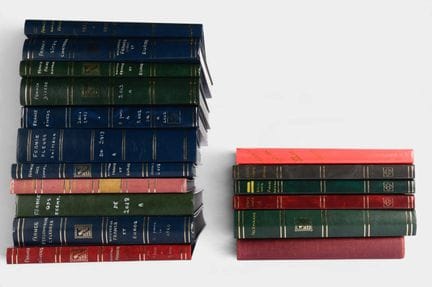 Briefmarkensammlung in 17 Alben, überwiegend moder