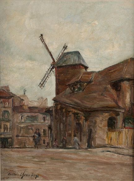 Carlo CHERUBINI (1897-1978 ) 
« Le Moulin de la Ga
