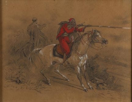 Dans le goût de Eugène FROMENTIN (1820-1876) 
Etud